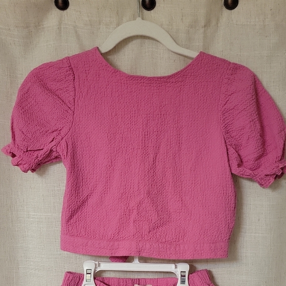 Paisley Lane Pink Textured Two-Piece Set - Picture 3 of 9